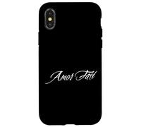 Custodia per iPhone X/XS Stoicismo Motto Amor Fati Abbraccia il tuo destino