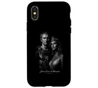 Custodia per iPhone X/XS Storia romana antica di Giulio Cesare e Kleopatra
