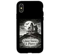 Custodia per iPhone X/XS Storie di fantasmi e poesia casa infestata pipistrelli Poeta gotico