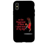 Custodia per iPhone X/XS Street Basketball - Sul parco giochi