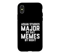 Custodia per iPhone X/XS Studi asiatici Maggiore di giorno Meme di notte Lavori di studioso asiatico
