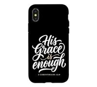 Custodia per iPhone X/XS Sua grazia è abbastanza Corinzi 12:9 Versetto della Bibbia