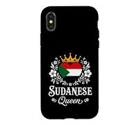 Custodia per iPhone X/XS Sudanese Queen Sudan Flag Proud Sudanese Woman