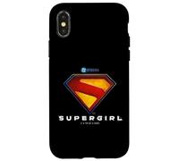Custodia per iPhone X/XS Supergirl 2026 Full Color Shield Name Under Shield