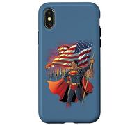 Custodia per iPhone X/XS Superman American Hero