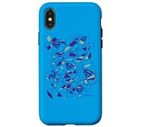 Custodia per iPhone X/XS Superman Geo Scribbles