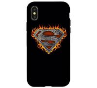 Custodia per iPhone X/XS Superman Iron Fire Shield