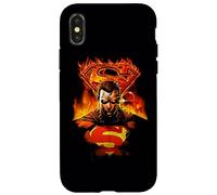 Custodia per iPhone X/XS Superman Man On Fire