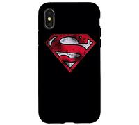 Custodia per iPhone X/XS Superman War Torn Shield Logo