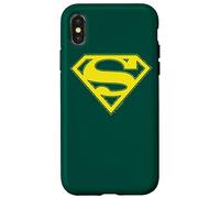 Custodia per iPhone X/XS Superman Yellow & Green Shield