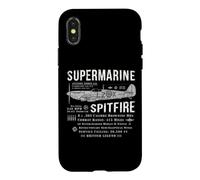 Custodia per iPhone X/XS Supermarine Spitfire British WW2 Fighter Plane