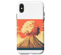 Custodia per iPhone X/XS Supervulcano - Vulcano - Eruzione vulcanica - Cratere - Lava