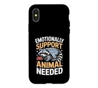 Custodia per iPhone X/XS Supporto emotivo animale necessario procione anatra