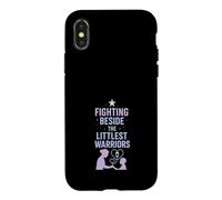 Custodia per iPhone X/XS Supporto per guerrieri del cancro della forza dell'infermiera di oncologia pediatrica