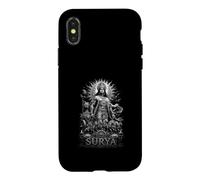 Custodia per iPhone X/XS Surya Sun Dio Hindu Vedic Solar Deity Chariot Power
