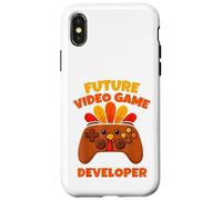 Custodia per iPhone X/XS Sviluppatore di videogiochi Future Thanksgiving Gaming Fun Boy Kid