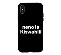 Custodia per iPhone X/XS "Swahili Word." Lingua swahili divertente