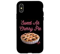 Custodia per iPhone X/XS Sweet As Cherry Cream Pie Divertente sarcastico ciliegie detti