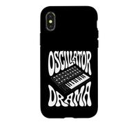 Custodia per iPhone X/XS Synthesizer Oscillator Drama Retro Analog Keyboard Synth
