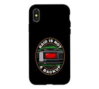 Custodia per iPhone X/XS Sysadmin IT Tech RAID Is Not A Backup