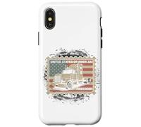 Custodia per iPhone X/XS T-shirt Truck Driver Trucker Da Uomo Dad Big Rig American