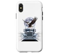 Custodia per iPhone X/XS T-shirt Truck Driver Trucker Da Uomo Dad Big Rig American