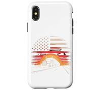 Custodia per iPhone X/XS T-shirt Truck Driver Trucker Da Uomo Dad Big Rig American