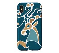 Custodia per iPhone X/XS Tatuaggio Esoterico Siberian Ice Prince Princess Deer
