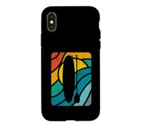 Custodia per iPhone X/XS Tavola Stand Up Paddle Vintage SUP