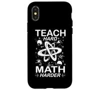 Custodia per iPhone X/XS TEACH HARD MATH HARDER