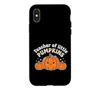 Custodia per iPhone X/XS Teacher of Little Pumpkins Kawaii Pumpkins