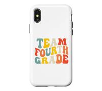 Custodia per iPhone X/XS Team Fourth Grade Back to School 4th Grade Teacher Boys Kids