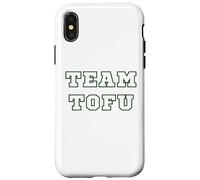 Custodia per iPhone X/XS Team Tofu Vegan Vegetariano Tee Per Gli Amanti Del Tofu.