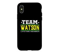 Custodia per iPhone X/XS Team Watson Lifetime Member Surname Last Name Tree Reunion