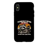 Custodia per iPhone X/XS Tecnicamente secondo le regole il vino è mio legalmente per lo più
