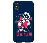 Custodia per iPhone X/XS Teen Titans Go! Raven & Starfire Suckas