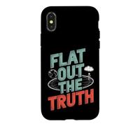 Custodia per iPhone X/XS Teoria della cospirazione della terra piatta - Appiattire la verità