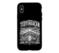 Custodia per iPhone X/XS Teotihuacan Città del Messico degli Dei Antica Piramide Art