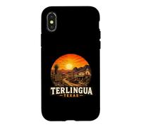Custodia per iPhone X/XS Terlingua Ghost Town Vintage Deserto Scena
