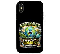 Custodia per iPhone X/XS Terra Isnt Urano Keep It Clean Funny Earth Day