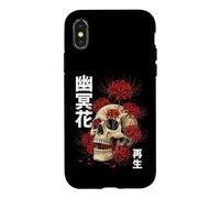 Custodia per iPhone X/XS Teschio Giglio Ragno Giapponese Giappone