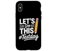 Custodia per iPhone X/XS Test Day Lets Do This Pencil State Testing Teacher