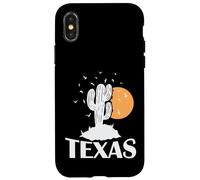 Custodia per iPhone X/XS Texas Cactus nello stato desertico degli Stati Uniti