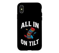 Custodia per iPhone X/XS Texas Holdem Poker Player All In On Tilt