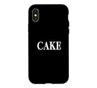 Custodia per iPhone X/XS That Says Cake Shirt - Un design che dice torta
