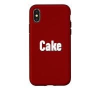 Custodia per iPhone X/XS That Says Cake Shirt - Un design che dice torta