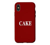 Custodia per iPhone X/XS That Says Cake Shirt - Un design che dice torta