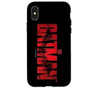 Custodia per iPhone X/XS The Batman Crimson Drawn Bat Logo