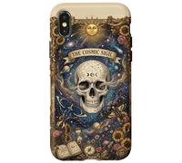 Custodia per iPhone X/XS The Cosmic Sigil Celestial Skull and Galaxy