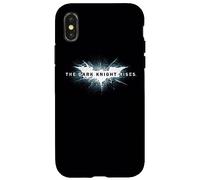 Custodia per iPhone X/XS The Dark Knight Rises Cracked Bat Logo